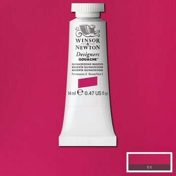 Winsor & Newton 550 Designer's gouache 14ml - quinacridone magenta