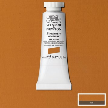 Winsor & Newton 552 raw sienna - 14ml gouache