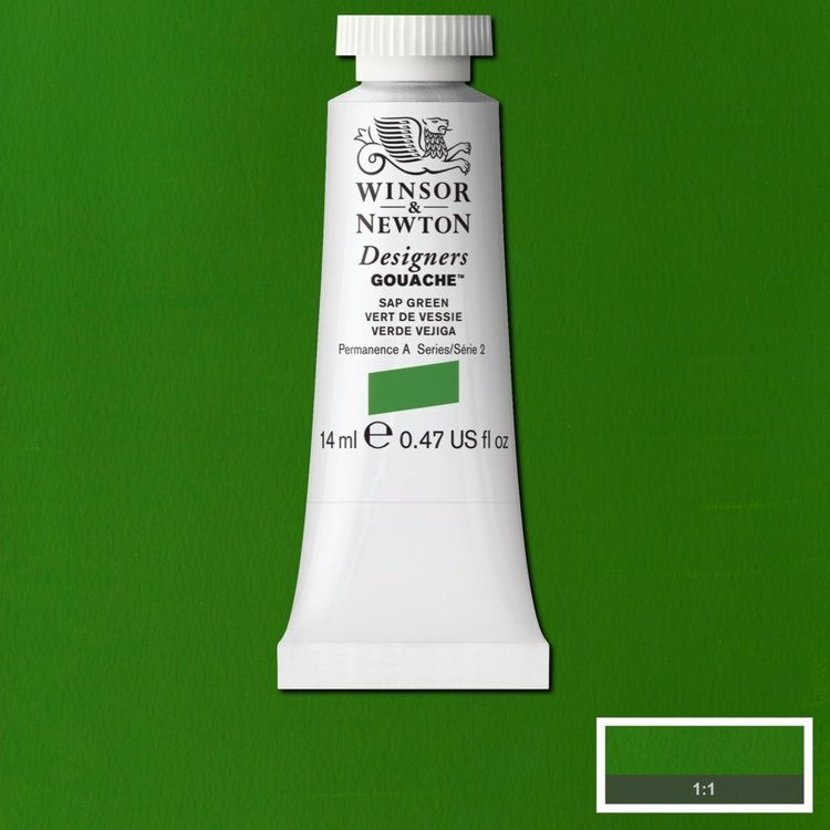 Winsor & Newton 599 Designer's gouache 14ml - sap green