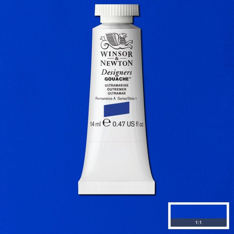 Winsor & Newton 660 gouache tube 14ml - ultramarine