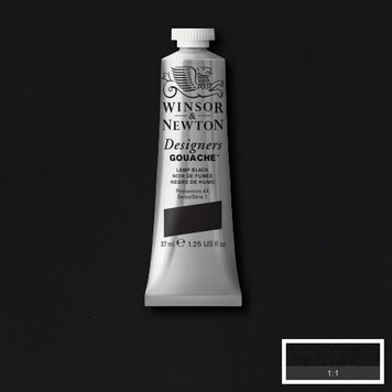 Winsor & Newton 337 lamp black- 37ml gouache
