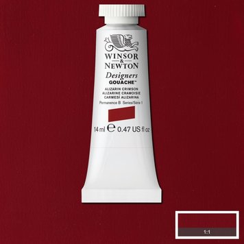 Winsor & Newton 004 Designer's gouache 14ml - alizarin crimson