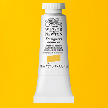 Winsor & Newton 108 Designer's gouache 14ml - cadmium yellow