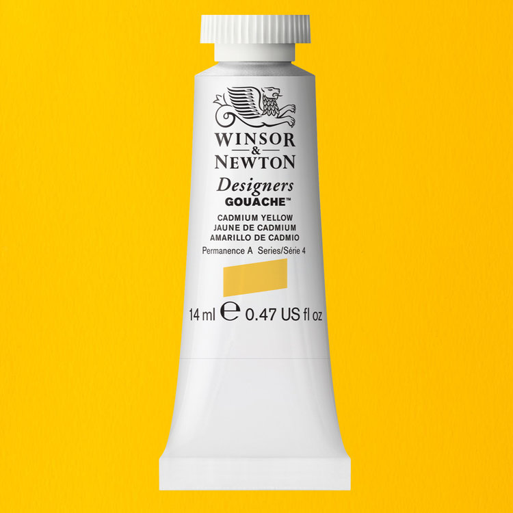Winsor & Newton 108 Designer's gouache 14ml - cadmium yellow