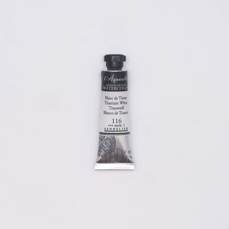 Sennelier 116 l'Aquarelle tube 10ml - titaanwit