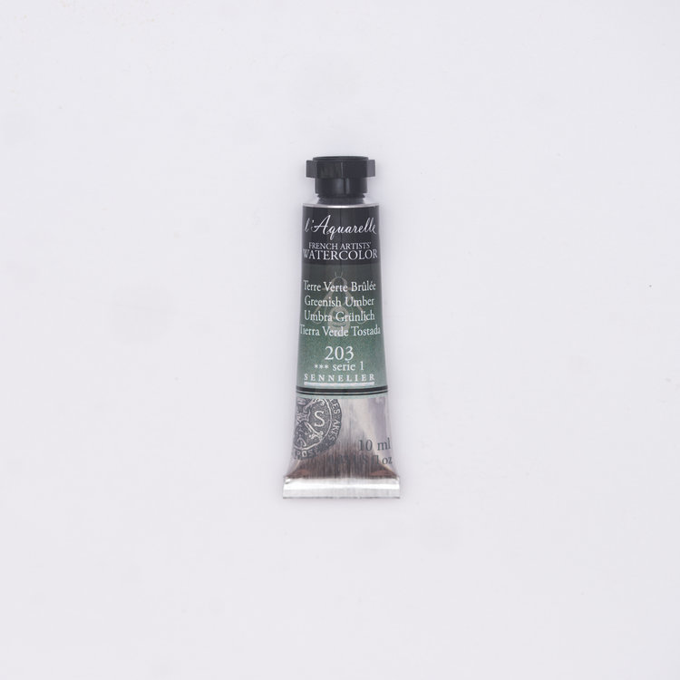 Sennelier 203 aquarelverf 10 ml - omber groenachtig