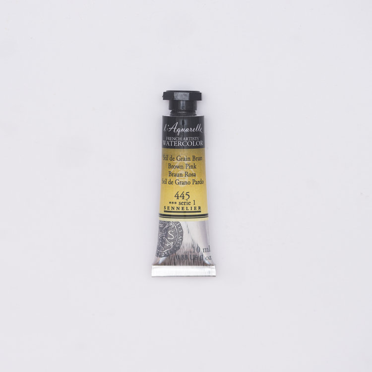 Sennelier 445 aquarelverf 10 ml - stil de grain bruin