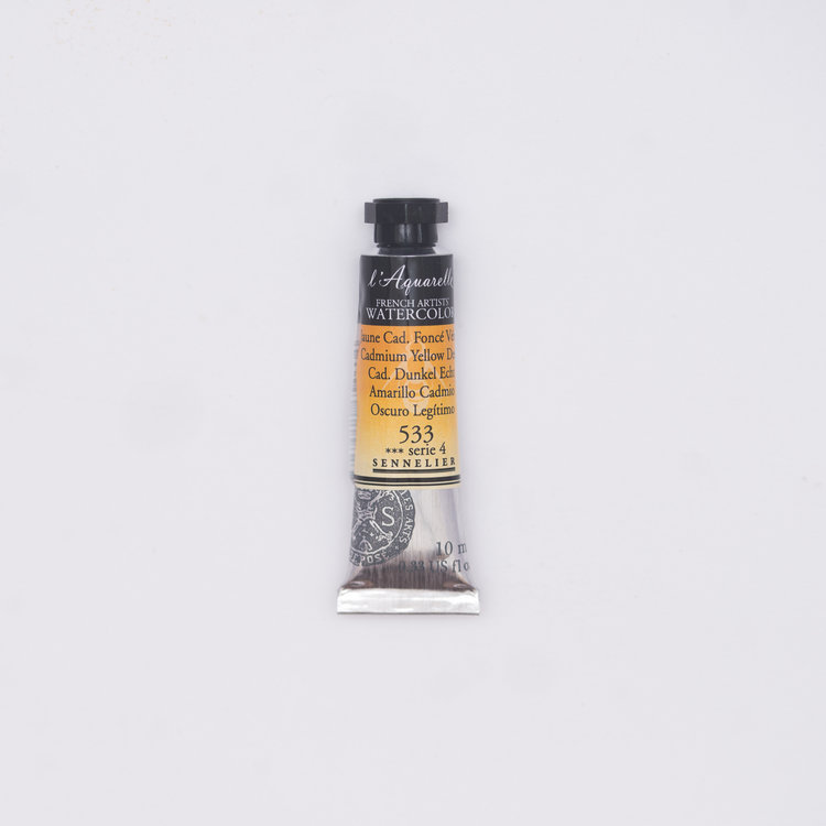 Sennelier 533 aquarelverf 10 ml - cadmiumgeel donker