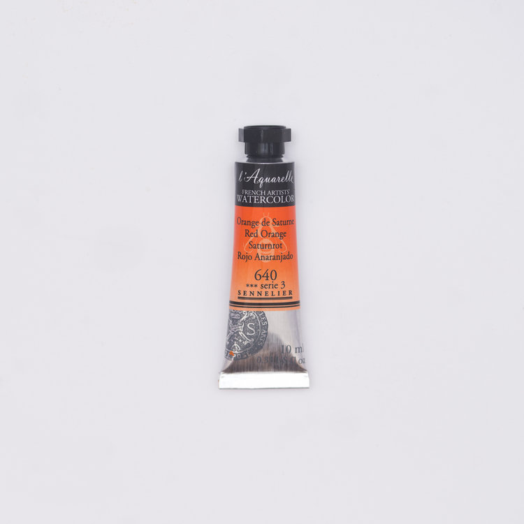 Sennelier 640 aquarelverf 10 ml - saturnusrood
