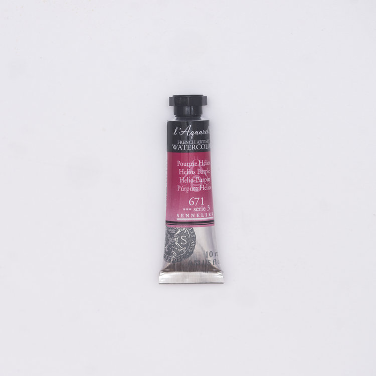 Sennelier 671 l'Aquarelle tube 10ml - heliogeen purper