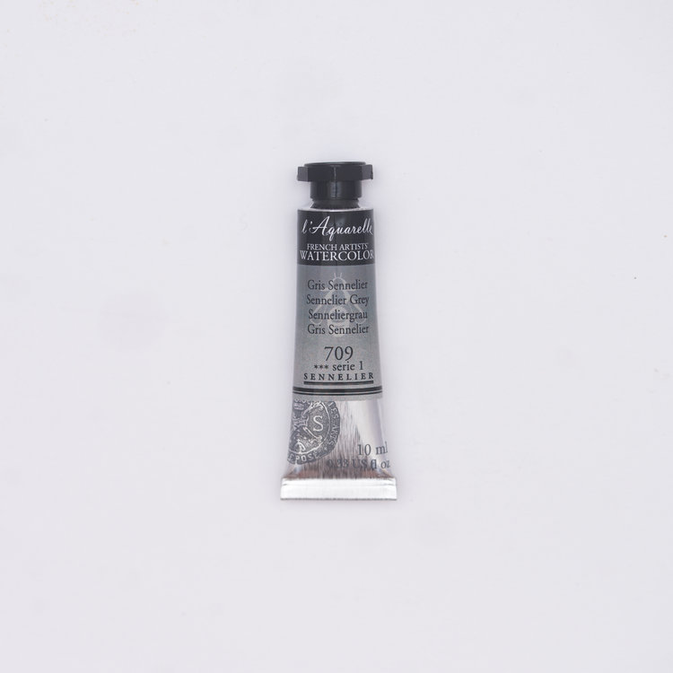 Sennelier 709 l'Aquarelle tube 10ml - Sennelier grijs