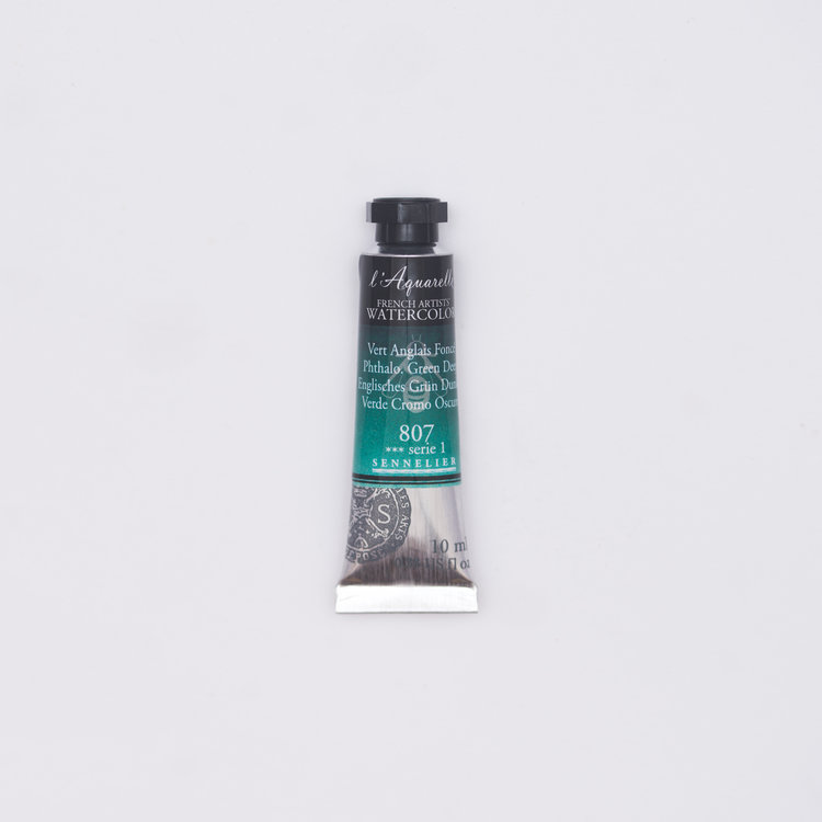 Sennelier 807 aquarelverf 10 ml - engelsgroen donker