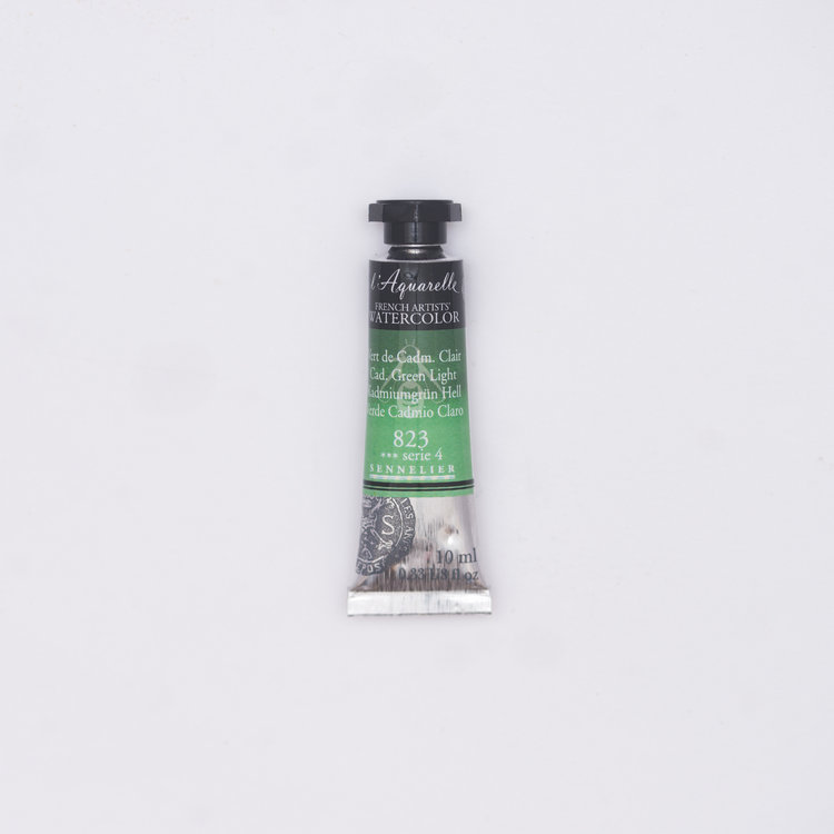 Sennelier 823 l'Aquarelle tube 10ml - cadmium groen licht