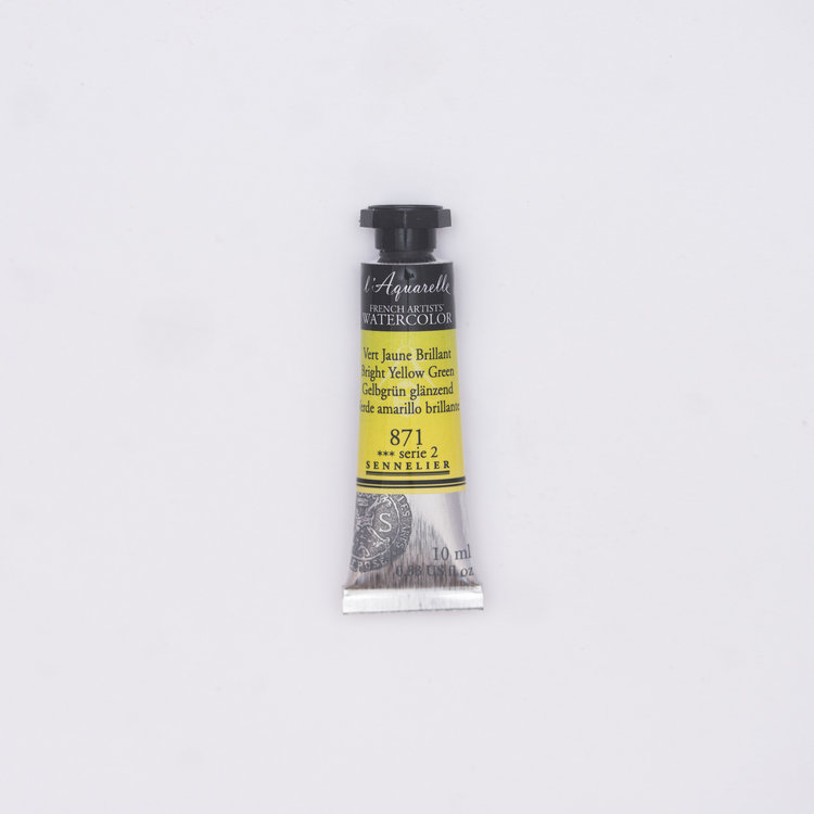 Sennelier 871 aquarelverf 10 ml - glanzend geelgroen