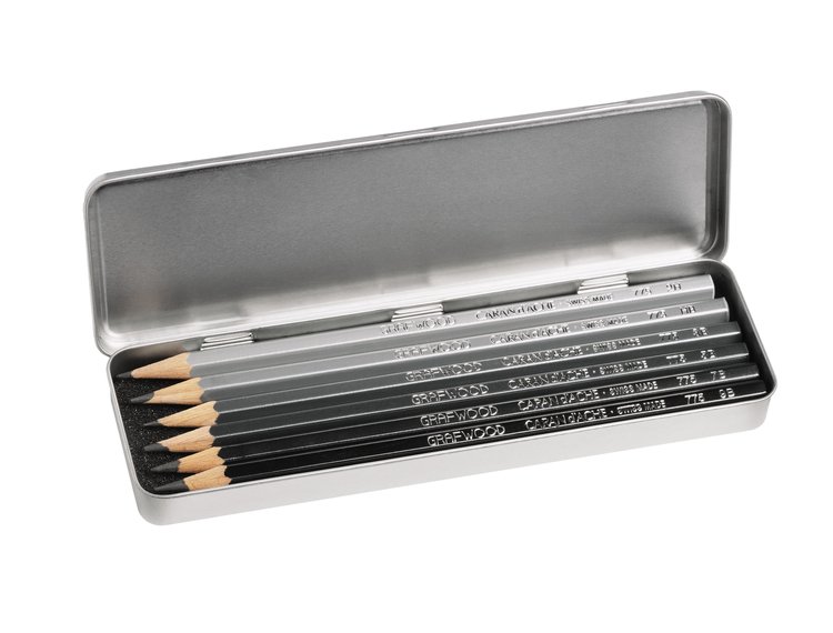 Caran d'Ache Grafwood grafietpotloden 6 stuks