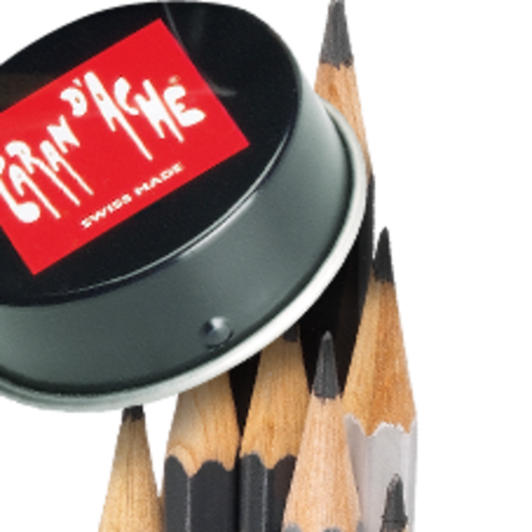 Caran d'Ache Grafwood blik met 15 grafietpotloden