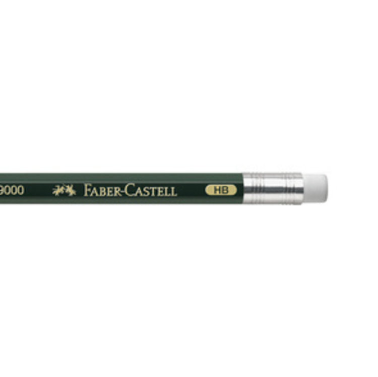 Faber Castell FC grafietpotlood 9000 HB met gum