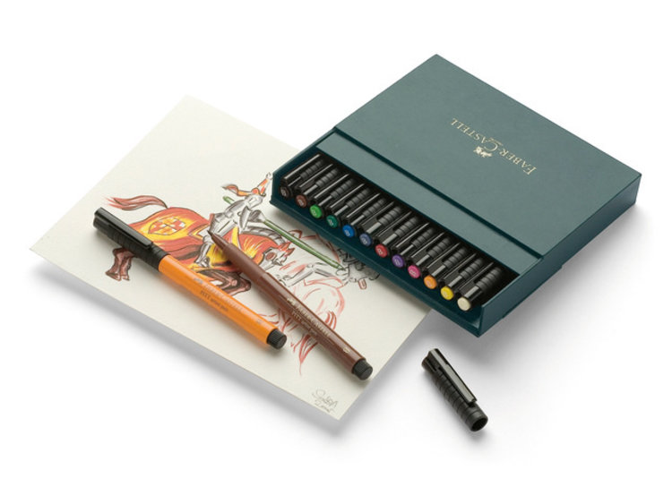 Faber Castell Pitt Artist brushpennen studiobox 12 stuks