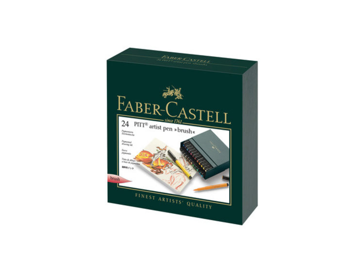 Faber Castell Pitt Artist brushpennen in studiobox 24 stuks