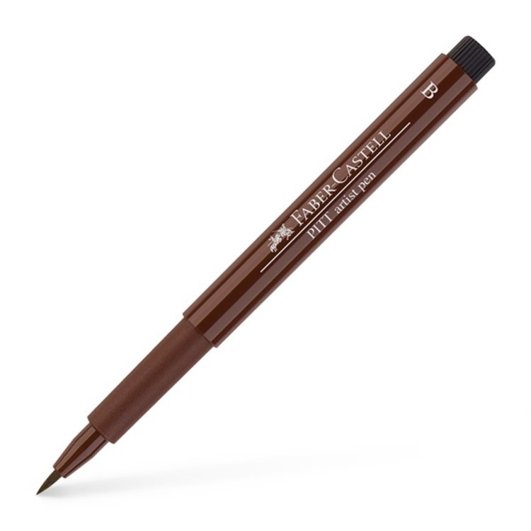 Faber Castell Pitt Artist tekenpen (S-F-M-B) sepia