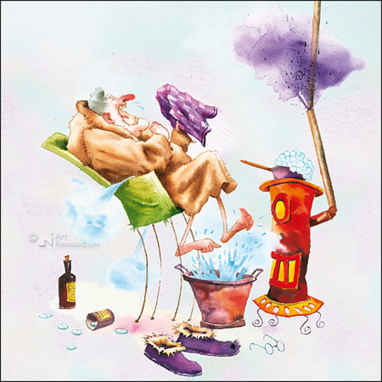 Art Revisited kunstkaart Marius van Dokkum - gezondheid