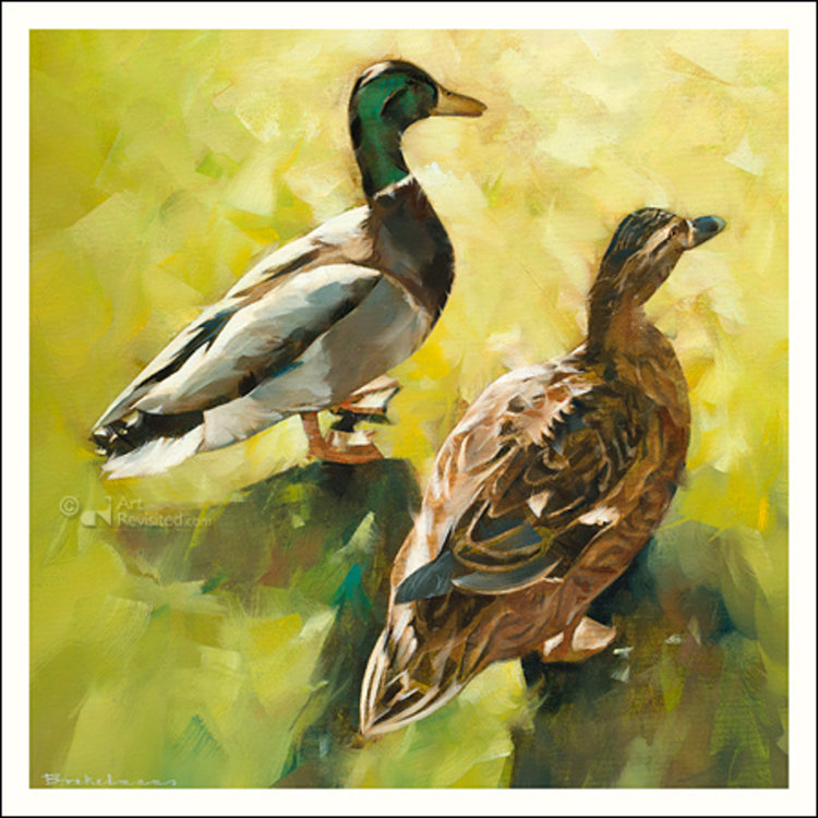 Art Revisited kunstkaart Dorus Brekelmans - secret lovers