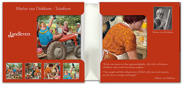 Art Revisited Tuinfeest - set kaarten van Marius van Dokkum