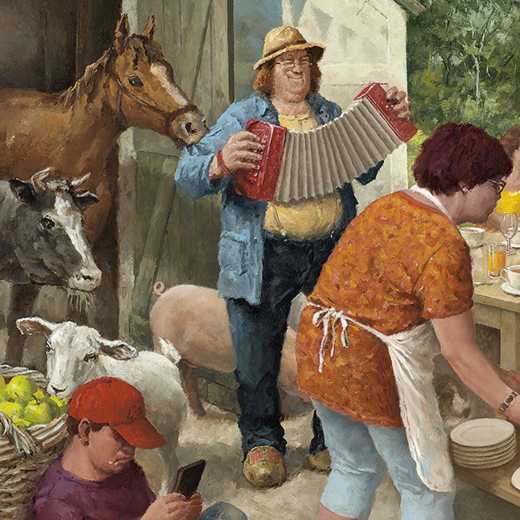 Art Revisited Tuinfeest - set kaarten van Marius van Dokkum