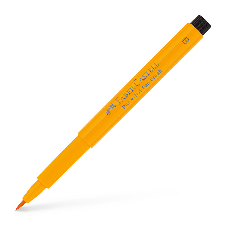 Faber Castell 109 Pitt Artist brushpen chroomgeel donker