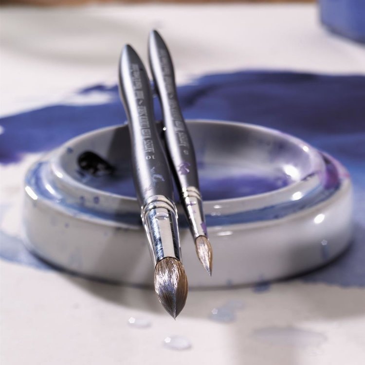 Winsor & Newton Kolinsky aquarelpenseel rond extra spitse punt #7