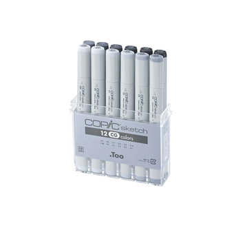 Copic Sketch sketch marker Cool Grey Set (12)