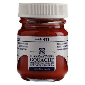 Talens 411 sienna gebrand - 50ml gouache