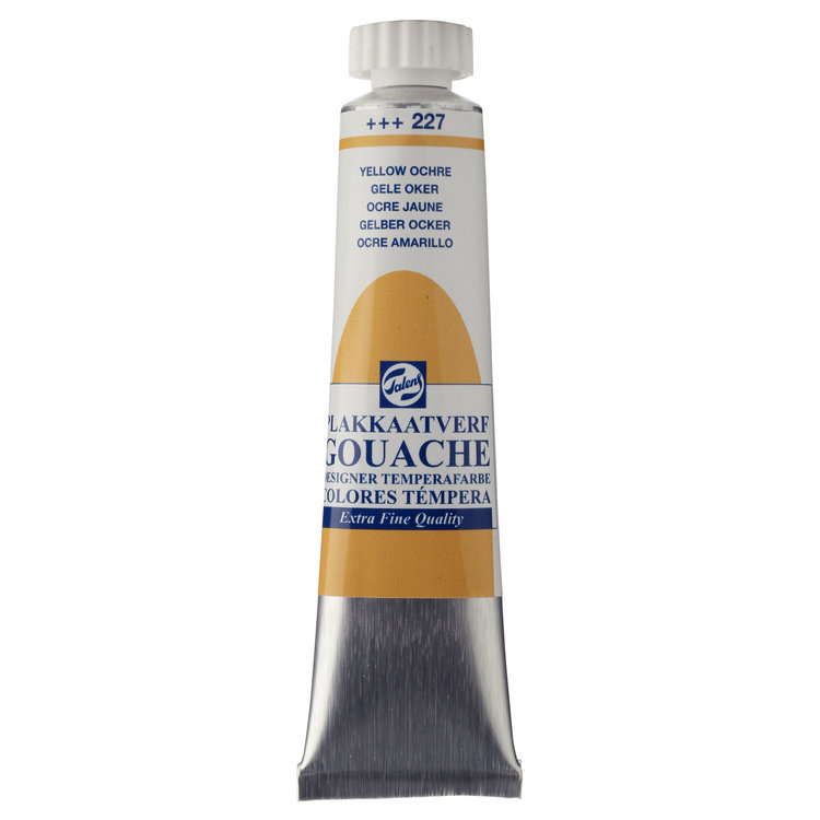 Talens gouache (plakkaat) 227 gele oker tube 20ml