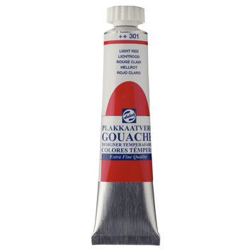 Talens 301 lichtrood - 20ml gouache