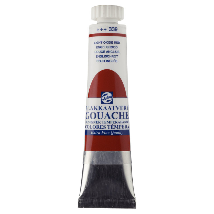 Talens gouache (plakkaat) 339 engelsrood tube 20ml
