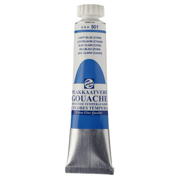 Talens 501 lichtblauw cyaan - 20ml gouache