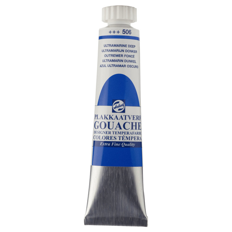 Talens gouache (plakkaat) 506 ultramarijn donker tube 20ml