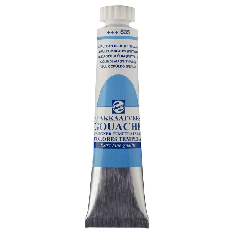 Talens gouache (plakkaat) 535 ceruleum (pht)  tube 20ml