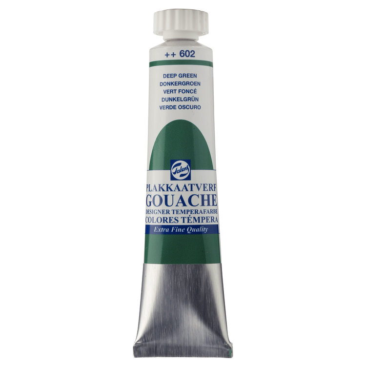 Talens gouache (plakkaat) 602 donkergroen tube 20ml