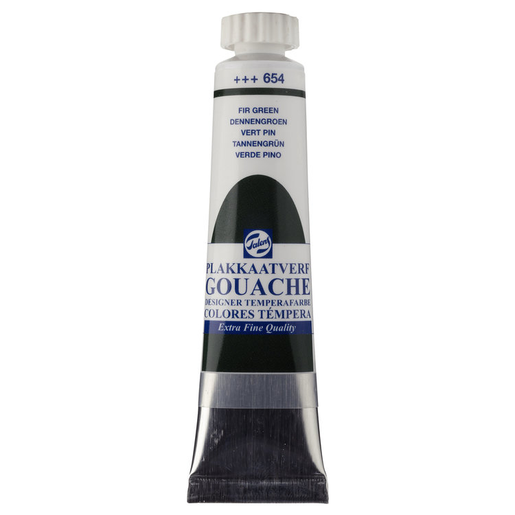 Talens gouache (plakkaat) 654 dennengroen tube 20ml