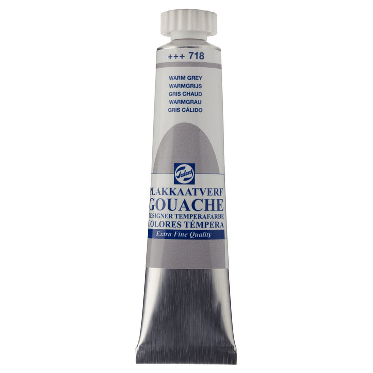 Talens gouache (plakkaat) 718 warmgrijs tube 20ml