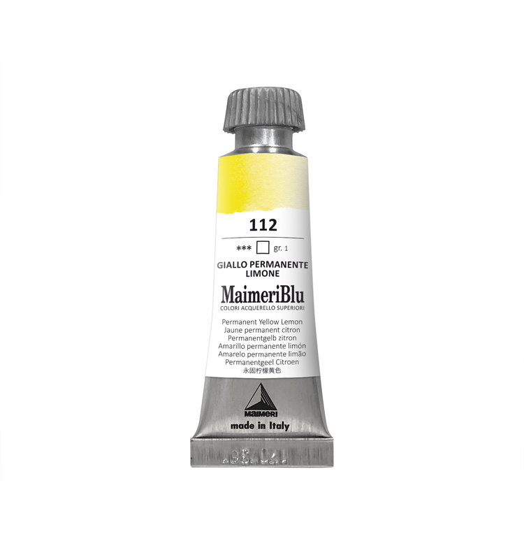 Maimeri Blu 112 aquarelverf tube 12ml - permanent yellow lemon