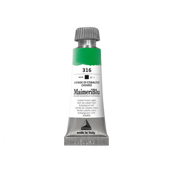 Maimeri Blu 316 cobalt green light - 12ml aquarelverf