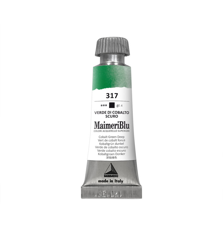 Maimeri Blu 317 aquarelverf tube 12ml - cobalt green deep
