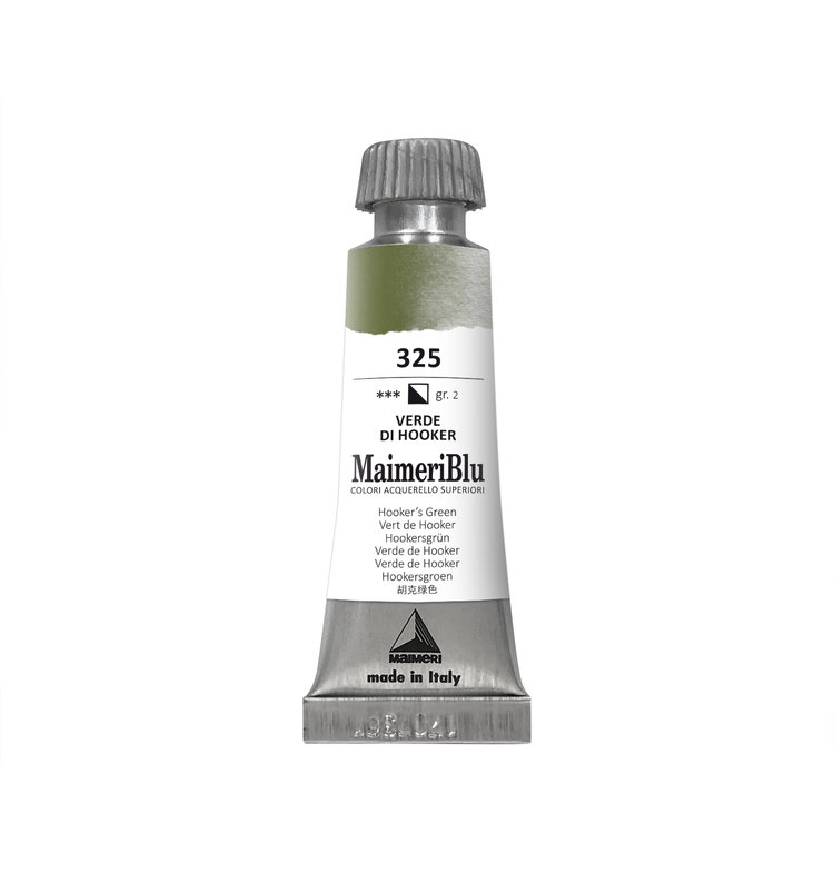 Maimeri Blu 325 aquarelverf tube 12ml - Hookers green