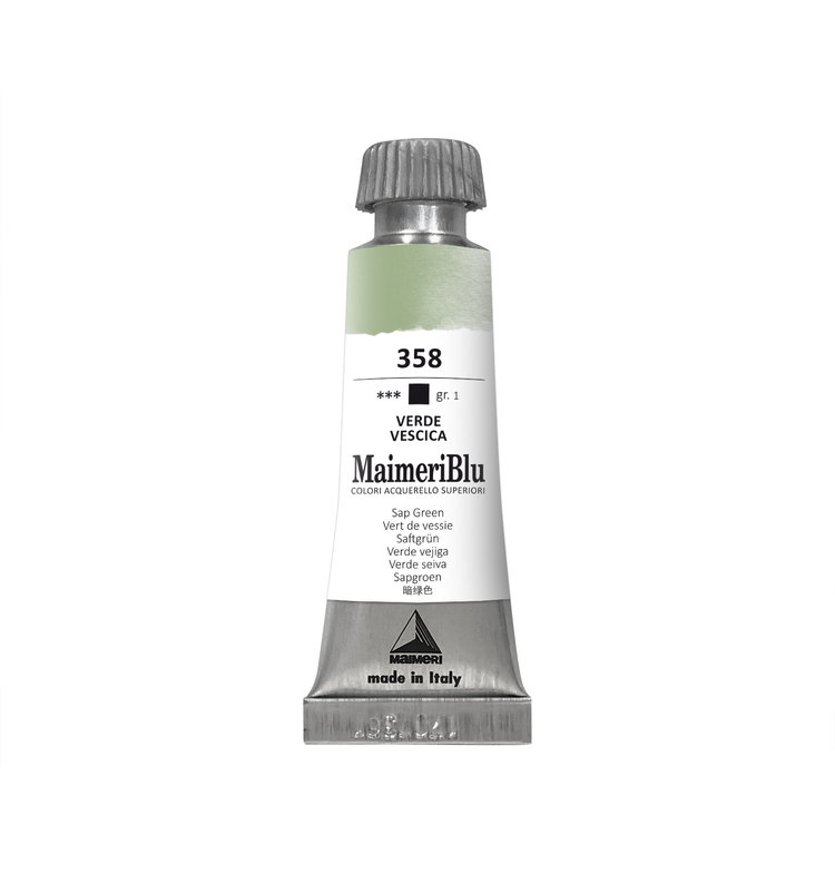 Maimeri Blu 358 aquarelverf tube 12ml - sap green