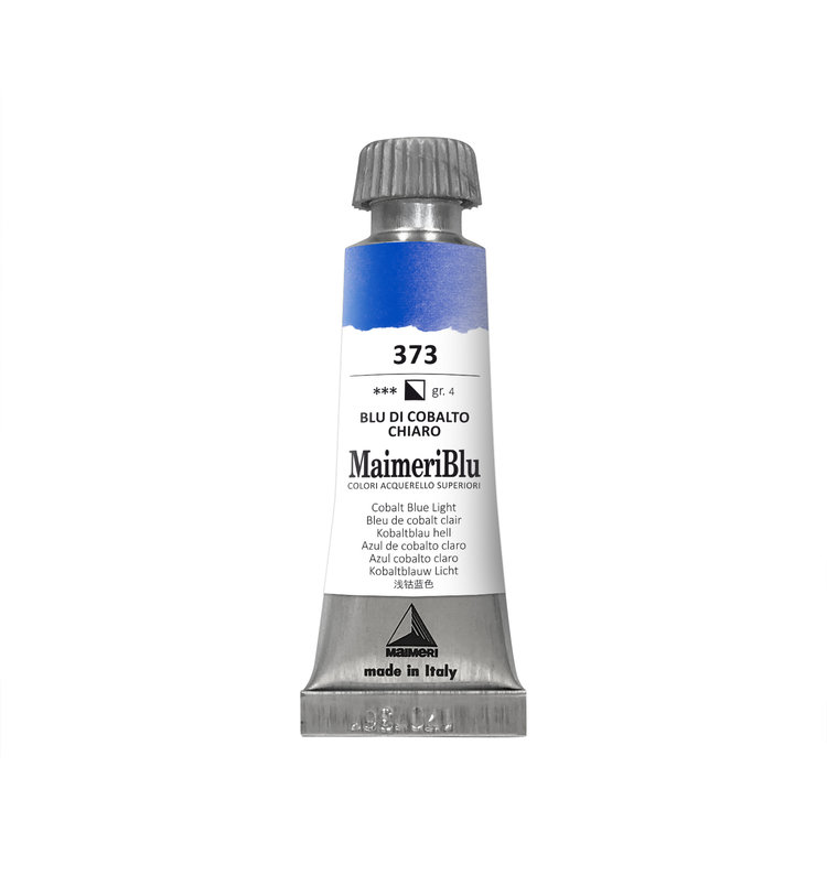 Maimeri Blu 373 aquarelverf tube 12ml - cobalt blue light