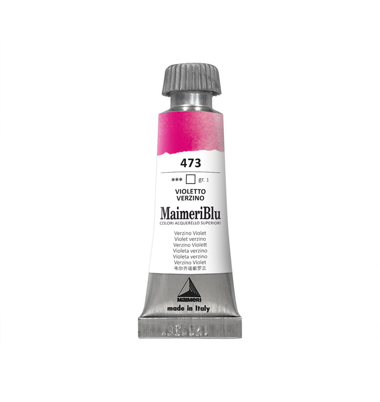Maimeri Blu 473 aquarelverf tube 12ml - Verzino violet