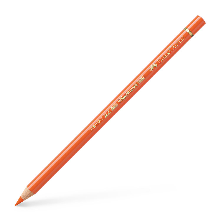 Faber Castell 113 Polychromos kleurpotlood  oranje glanzend