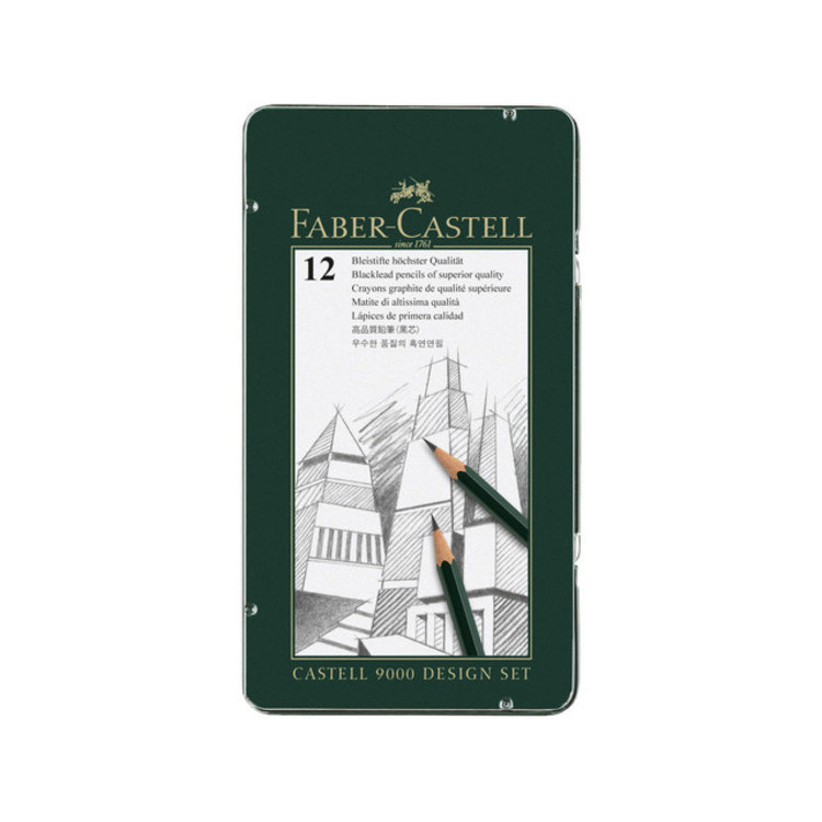 Faber Castell grafietpotloden Castell 9000 Design set - 12 delig